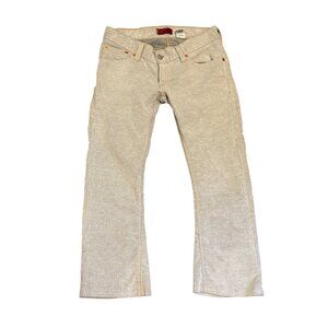 Vintage Levis Type 1 Tough Boot Jeans 11M Beige Cotton Blend Stretch